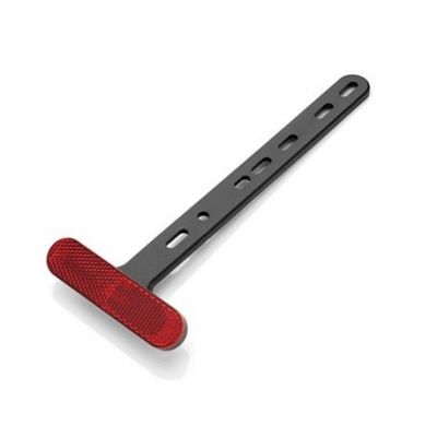 Odrazka pro držák SPZ Rizoma, univerzální, E-mark, černá